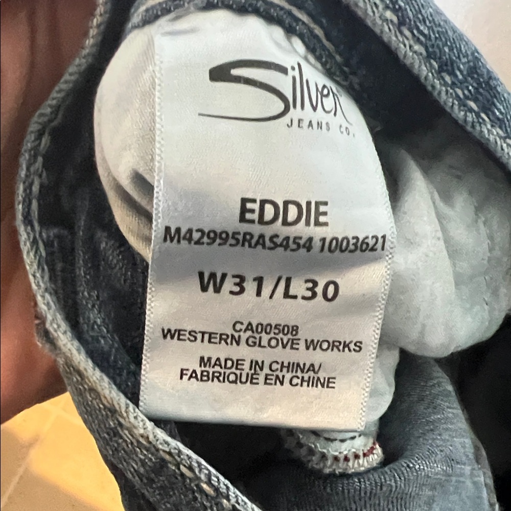 Silver Jeans Men's Blue Straight Jeans - Picture 4 of 4